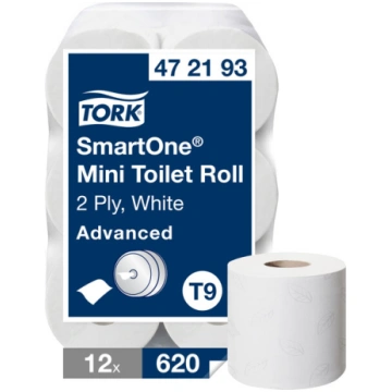 Tork Smart One mini T9 tualetes papīrs 111 m, 2-kā
