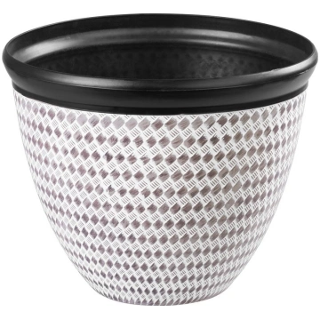 Strend Pro Marble puķu pods, 37x30 cm, brūns