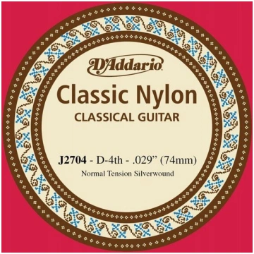 D"addario J2704 klasiskās ģitāras stīgas D4, 0,29 