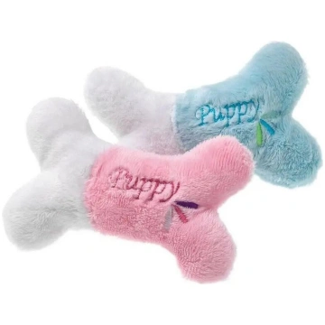 Kārlija plīša lelle ar pīkstienu kucēniem, 13 cm