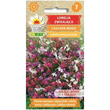 Lobēlijas nokarenās Cascade mix 0.2g. Lobēliju sēk
