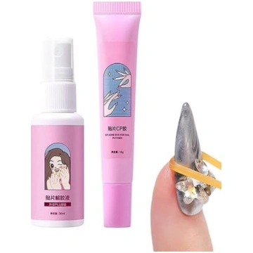 Starker Nagelkleber | Zehen-Haftgel Set | Künstlic