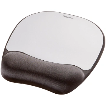 FELLOWES MOUSE PAD MEMORY FOAM/SILVER STREAK 91758