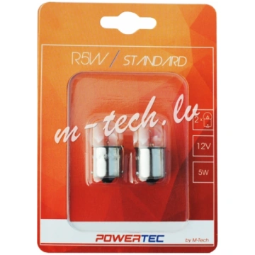 PTZ30-02B - Powertec Standard BA15s R5W 5W 12V Bli