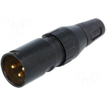 Plug | XLR | male | PIN: 3 | straight | for cable 