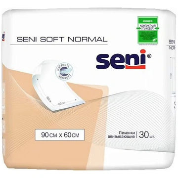 SENI SOFT NORMAL higiēniskie paladziņi 60x90cm, 30