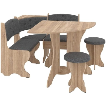 Rodnik Bayar Corner Bench Set, 4-Piece Set, Corner