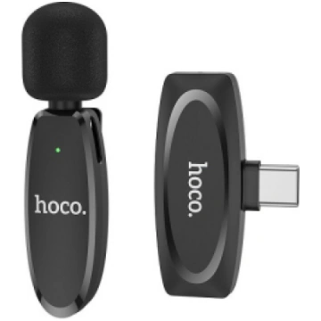 HOCO L-15 Wireless Lavalier Microphone, USB Type-C