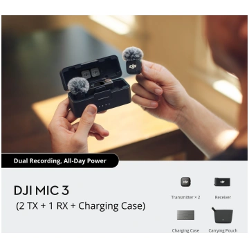 DJI Mic 3 (2 TX + 1 RX + Charging Case)