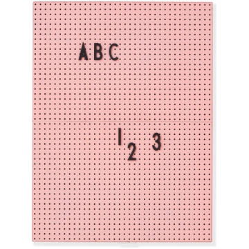 Tāfele Design Letters rozā A4