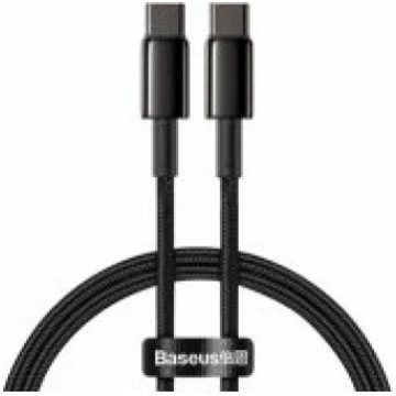 Baseus Tungsten Gold Type-C to Type-C 100W, 1m Bla