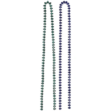 2 Stück elegante Kristall-Klauenkette, dekorativer