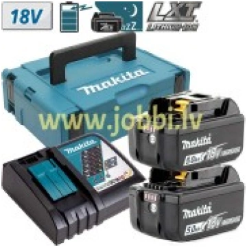 Makita 197624-2 komplekts 2 x BL1850B + DC18RC + M