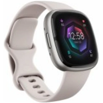 Fitbit Sense 2 Lunar White/ Platinum viedpulksteni