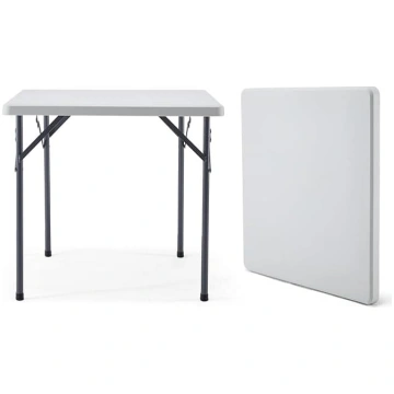 KAIHAOWIN Folding Table Dining Table 80 x 80 cm Sq