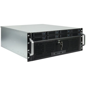 Servera korpuss INTER-TECH IPC 4U-4708 — 4U, melns