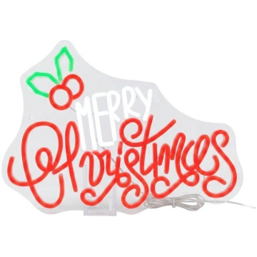 Ziemassvētku LED neona izkārtne Merry Christmas de