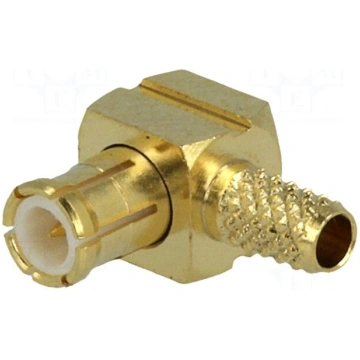 Plug | MCX | male | angled 90° | 50Ω | RG174,RG188