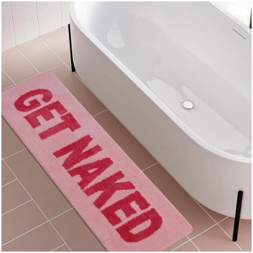 Get Naked Vannas paklājs Vannas paklājs Black Pink