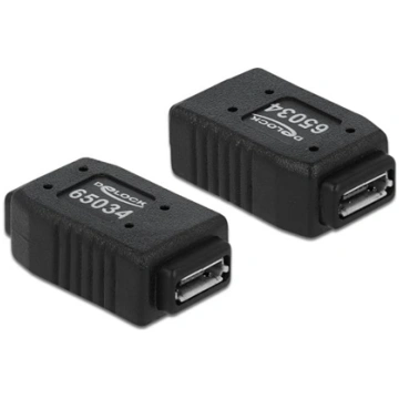 Delock Adapter USB micro-A+B female to USB micro-A