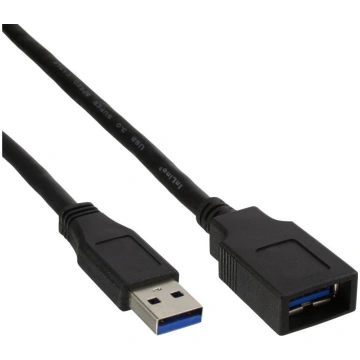 Kabelis Usb Inline Usb-a - Usb-b 2.5 M Melns (3562