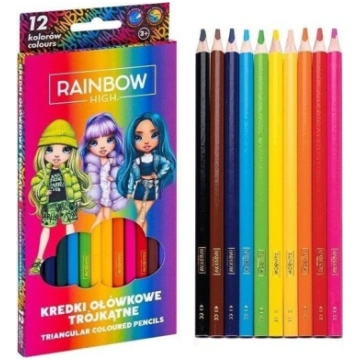 Astra Rainbow High krāsainie zīmuļi, 12 gab