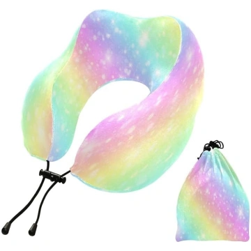 Ceļojuma spilvens kaklam un galvai Galaxy Rainbow