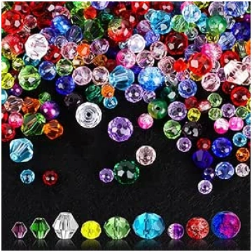 CXNXFD Glass Beads Set, 1300 Pieces Glass Beads fo