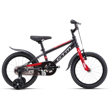 Bērnu velosipēds CTM TOMMY | matt black / red