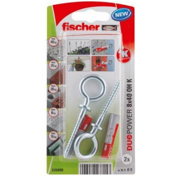 FISCHER KOLEK DUOPOWER 8x40 Z HAKIEM OCZKOWYM /2sz