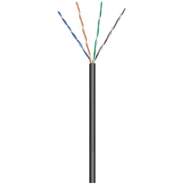 MicroConnect U/UTP CAT5e Outdoor 100m Black Strand
