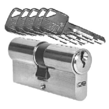 Cilindrs LOB ASSA ABLOY 30/90 CR blister, hroms 5 