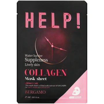 Sejas maska Bergamo Help! Collagen, 25 ml