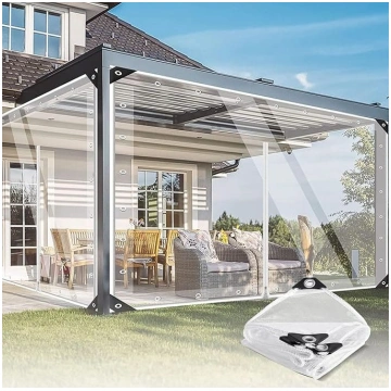 Ūdensnecaurlaidīgs caurspīdīgs PVC brezenta tents 