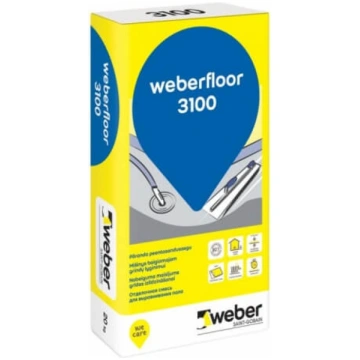 Pašizlīdzinoša grīdas nobeiguma špaktele Weber Vet