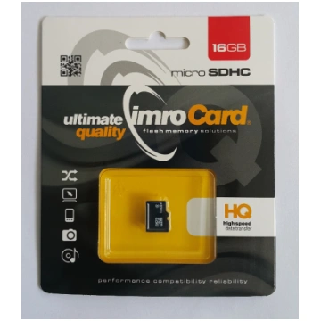 Atmiņas karte microSDHC Imro 16GB Class 6, melna