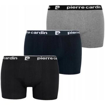 Šorti vīriešiem Pierre Cardin Boxer, melns/pelēks,