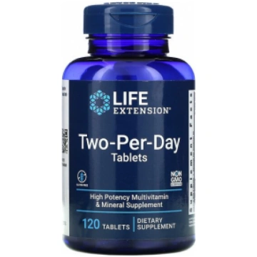 Two-Per-Day Multivitamin Life Extension 120 tab