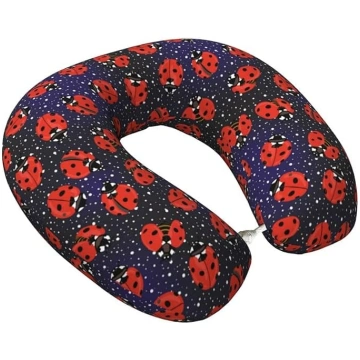 Red Ladybug ceļojuma spilvens Memory Foam kakla sp
