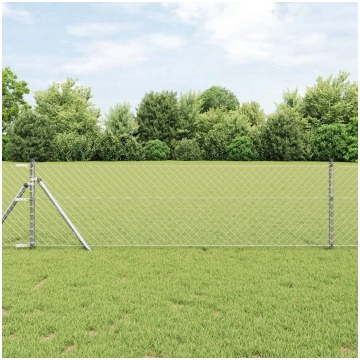 Žoga siets ar 13 stabiņiem VidaXL 0,6 x 25 m cinko