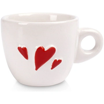 Krūzīte Sirds espresso keramikas 80 ml Orion