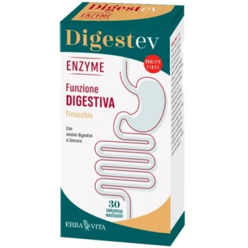Uztura bagātinātājs Digest EV, 30tab. ERBA VITA