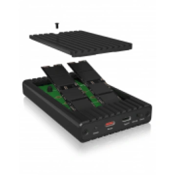 IB-2817MCL-C31 Enclosure for two NVMe SSDs with cl