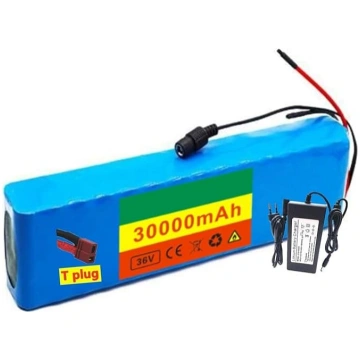 36V 30Ah Li-Ion Ebike akumulators 10S3P elektriskā