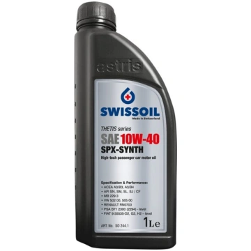 SAE 10W-40 SPX-SYNTH, 5L Swissoil