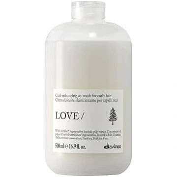 Davines Love Curl attīrošais krēmveida šampūns un 