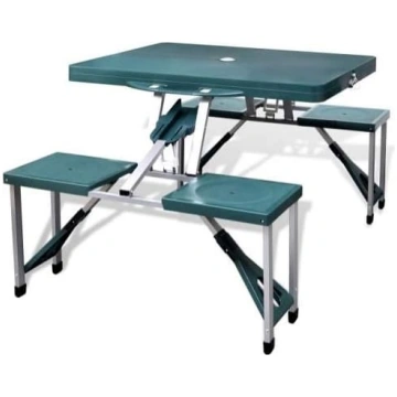Bakaji Set of Folding Table Picnic Camping Structu