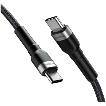 USB C PD 65W kabelis 1 m - melns Wozinsky