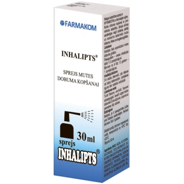 INHALIPTS Sprejs 30ml Mutes dobuma kopšanai ar Mir