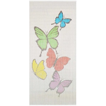 vidaXL kukaiņu aizkars durvīm, 90x200 cm, bambuss 